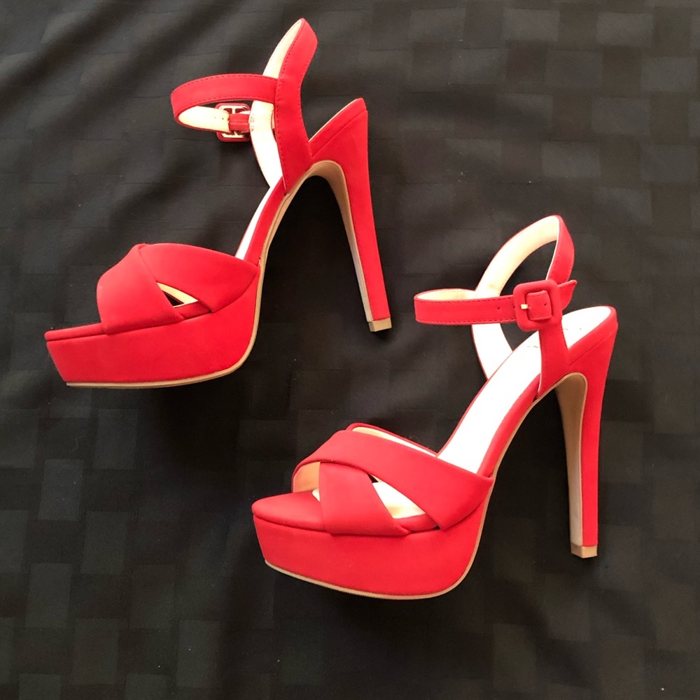 Red platform heel